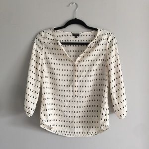 Talbots- Spotted / Dot Blouse size XS